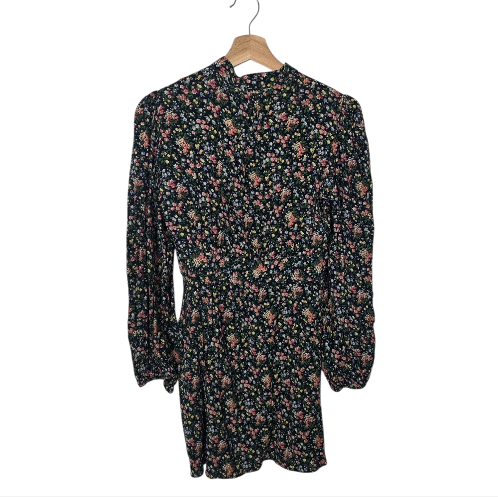 Sezane Sobral Dress Floral With Belt Mini Length Button front Size 38 US 6 NWOT - Picture 3 of 6